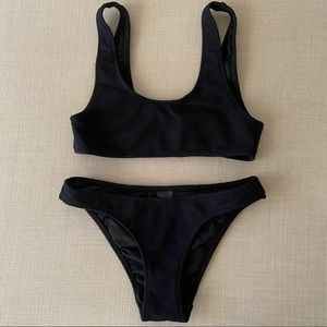 Topshop crinkle bikini